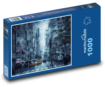 Obrázok produktu pre Puzzle 1000 Búrka v meste - martinpuzzle