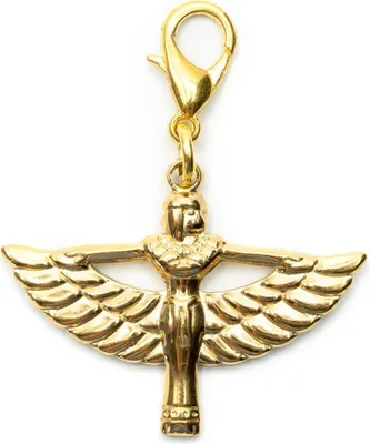 Produktbild von Isis Figur Charm Miniblings Anhänger Ägypten ägyptische Göttin Flugfigur gold