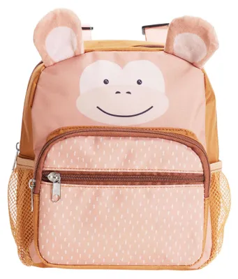 Obrázek produktu pro Dětský hnědý batoh Zvířátka 3,5L 24,5 cm - Motiv Opice, H&L