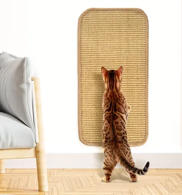 Produktbild von Kratzmatte für Katzen, Sisal, 50x25cm, schützt Teppiche und Sofas