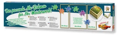 Image de Noris Spiele Malen nach Zahlen - Cadre alu Tripty. Or 50 x 80 cm ; 605140707