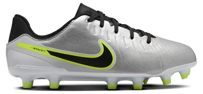 Produktbild von Nike Tiempo Legend 10 Academy FG/MG Metallic Silver Volt Black (GS) - EU 33