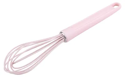 Produktbild von Fackelmann x Pamela Reif Silikon-Schneebesen in Pastellrosa  Hochwertiges Küchenutensil für Perfekte Ergebnisse beim Kochen und Backen