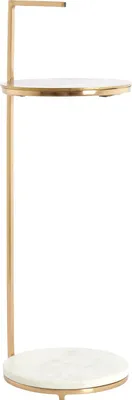 Productafbeelding van Light & Living - Bijzettafel Leda - Wit - Ø26x76cm