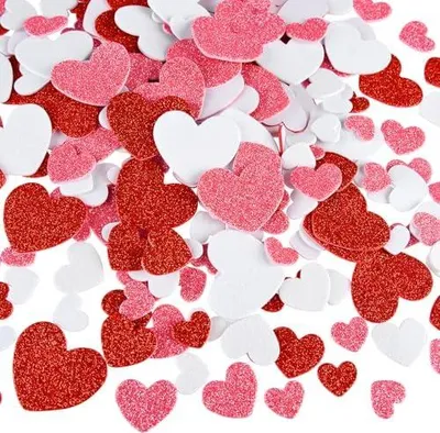 Produktbild von Herz-Aufkleber (350Stück) - DIY-Deko, für Valentinstag & Hochzeit
