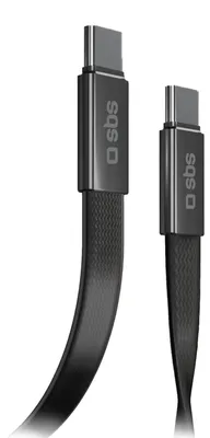 Produktbild von SBS Schlankes Lade- und Datenkabel mit USB-C-2.0-Steckern, 1m