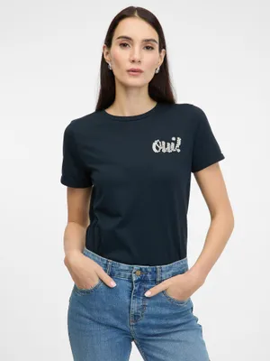 Produktbild von Orsay Dunkelblaues Kurzarm-T-Shirt für Damen 1001461A00170__XS