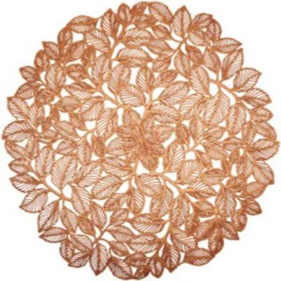 Produktbild von INF Set mit 6 Tischsets Elegantes Blattmuster Gold