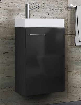 Slito Waschbeckenunterschrank schwarz.