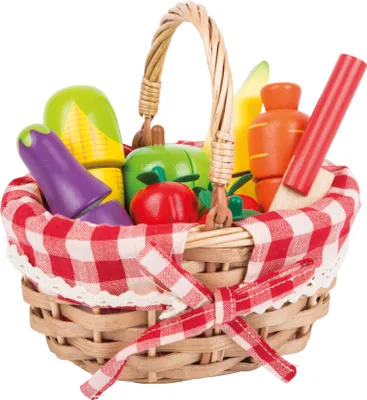 Image de Panier d'achat avec des aliments à découper