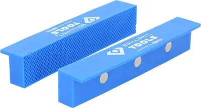 Produktbild von Brilliant Tools Schraubstock-Schonbacken mit Struktur, 2-tlg., Kunststoff