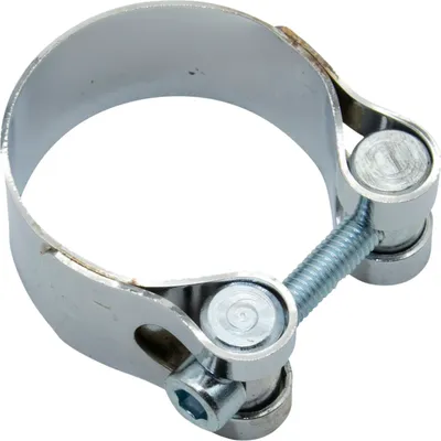 Produktbild von LeoVince Auspuffschelle Ersatzteil Klemme Auspuffhalterung chrom Ø 43 mm