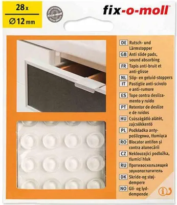 Image de FIX-O-MOLL Tampon antidérapant tr.12mm 28p.