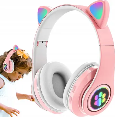 Obrázek produktu pro Bezdrátová Sluchátka Cat Ears Pink Lx-B39A