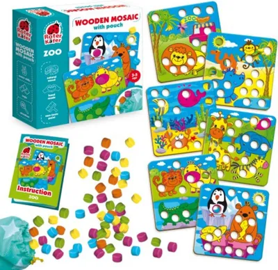 Zdjęcie produktu dla Gra edukacyjna Drewniana mozaika - zoo
