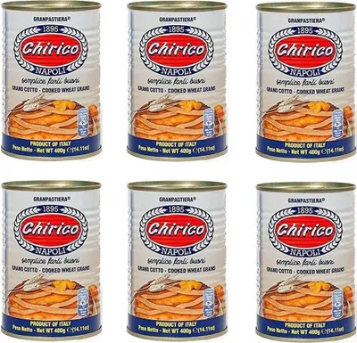 Produktbild von 6x Chirico Grano cotto per Pastiera Napoletana 400 g gekochte Weizenkörner Italien