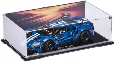 Obrázok produktu pre Čierna vitrína s potlačenou zadnou stenou pre LEGO® Technic 42154 – Ford GT, 2022
