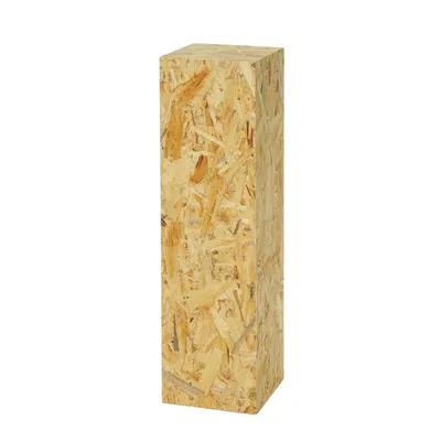 Produktbild von Dekosäule aus OSB, Blumensäule für Wohnzimmer, Pflanzenständer, Modernes Podest für Dekoration, Stabiler Sockel, 75x20x20cm, Ideal für Deko & Pflanzen