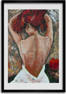 Produktbild von Bild - Bilderrahmen - Foto - 70 cm x 100 cm - MDF - Rahmen - Wandkunst - Frau