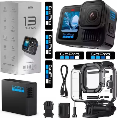Produktbild von Sportkamera Gopro Hero 13 Schwarz 5.3K60 Hypersmooth Unterwassergehäuse 60M
