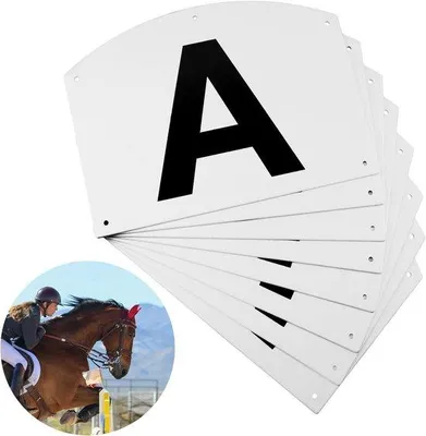 Produktbild von Grote Wandmontage Dressurmarkeringen für Arena und Training in Paardensport A B C E H K F M