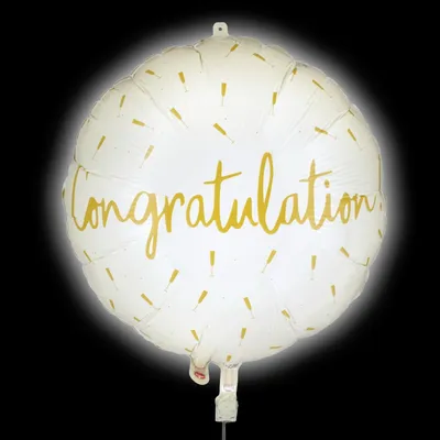 Produktbild von TIB Heyne Folienballon LED-Gigaloon Congratulation