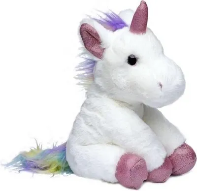 Image de Licorne blanche et arc-en-ciel 35 cm