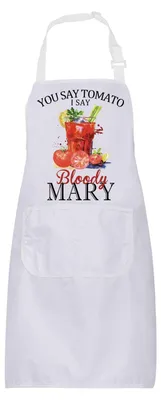 Cocktail-Schürze wasserdicht 72x68 cm 2 Taschen Bloody Mary