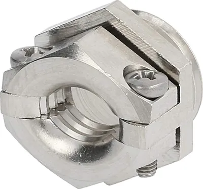 Produktbild von Metrische-Zugentlastung M16x1,5 ZH-M16 Sechskant Messing (CuZn) vernickelt Gewindelänge 6,0mm - 1 Stück