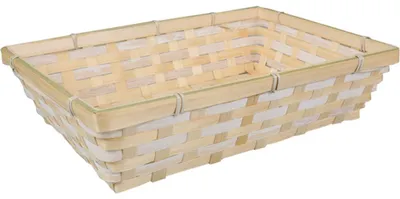 Produktbild von Brotkorb rechteckig - Bambusholz - 34 x 24 x 8 cm - beige