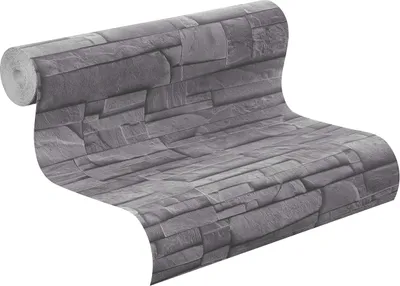 Produktbild von Rasch Tapeten 475029 Vliestapete in grauer Schiefer-Optik – 10,40m x 53cm (L x B) Vlies Tapete Rasch Kollektion Factory III, 10,40 x 0,53, Grau