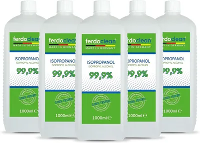 Produktbild von ferdoclean Isopropanol 99,9% 5 x 1L Isopropylalkohol (IPA) 2-Propanol