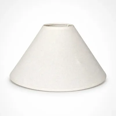 Produktbild von Various Leuchten Lampenschirm Creme – E27 Baumwollstoff, konisch rund, 30 cm