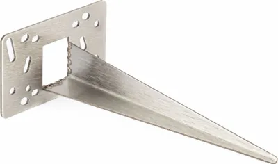 Produktbild von Novatool Erdspieß Metall 10 x 6 x 18 cm Edelstahl Profi Bodenanker für Lampen Bodenhülse Gartenspiess Gartenspieß Gartenzubehör Steckdosensäulen Erdspieß für Gartenleuchte (Elektro)