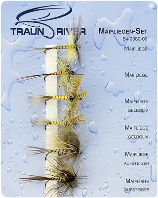 Produktbild von Traun River Fliegensortiment Forellen Maifliegenset