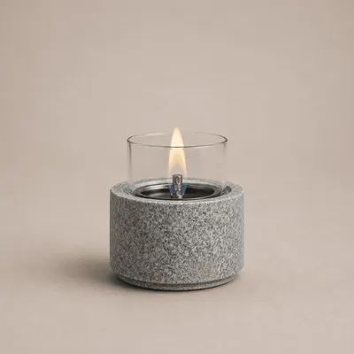 Produktbild von Tenderflame Slate 12 - Tischkamin Tischfeuer Indoor, Bioethanol-Alternative mit Tenderfuel, dekoratives Deko-Feuer für Wohnzimmer, Tisch und Balkon