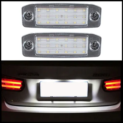 Image de Éclairage de plaque d'immatriculation, 2 pièces, pour Hyundai Kona, Sonata, Tucson, i40 CW / pour KIA Sportage