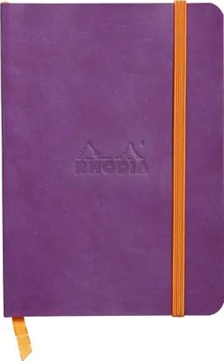 Produktbild von RHODIA Notizbuch RHODIARAMA DIN A6 liniert lila 72 Blatt