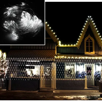 Image de karpal 4.5 * 1.6M LED filet de lumière Guirlande lumineuse avec 300 LED Noël avec boîte de contrôle