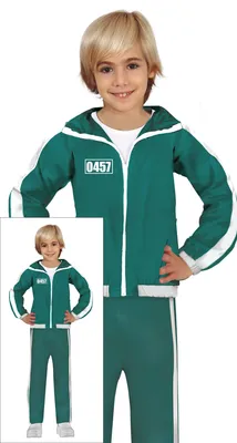 Immagine prodotto di Costume da attore di carnevale in stile retrò per bambini, taglia: 128/134 colore: verde