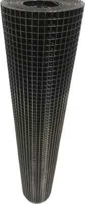 Produktbild von Volierendraht Edelstahl Schwarz 100cm 1m 12x12mm 1,20mm