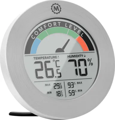 Produktbild von Marathon BA030018SV Komfort Index Thermo-Hygrometer aus Aluminium
