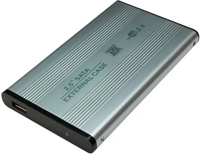 Produktbild von LogiLink® Festplattengehäuse 2,5 Zoll S-ATA USB 2.0 Alu, silber [UA0041A]
