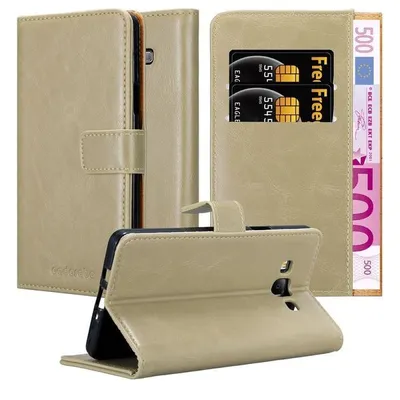 Image de Cadorabo Housse pour Samsung Galaxy A7 2015 Housse en marron Housse pour portable Book Case Etui Luxury
