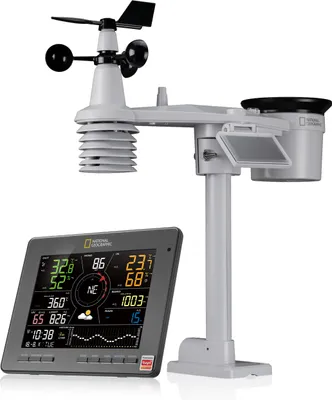 Produktbild von Tuya 7-in-1 WLAN Wetter Center - Schwarz