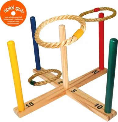 Produktbild von Schildkröt - Funsport RINGWURFSPIEL (1 Wurfkreuz 38x38x21cm, 5 Wurfringe)