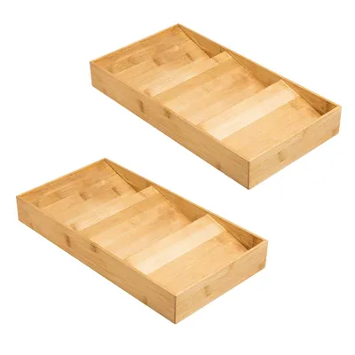 Immagine prodotto di 2 mensole porta spezie per cassetto, a 3 livelli, organizer per spezie, porta spezie