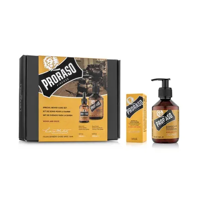 Zdjęcie produktu dla Proraso Wood And Spice zestaw podarunkowy Special Beard Care Set 30 ml + 200 ml