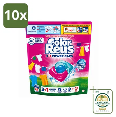 Produktbild von 10 x Color Reus 3+1 Power Caps für Buntwäsche - Vorratspackung - 10 Stücke