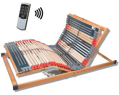 Lattenrost elektrisch verstellbar 100x200 cm, 7 Zonen, 44 Leisten